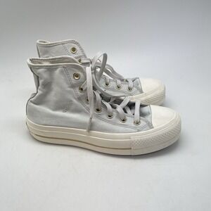 Converse Shoes Womens 8.5 Chuck Taylor All Star Platform Hi A08237C Gray Casual